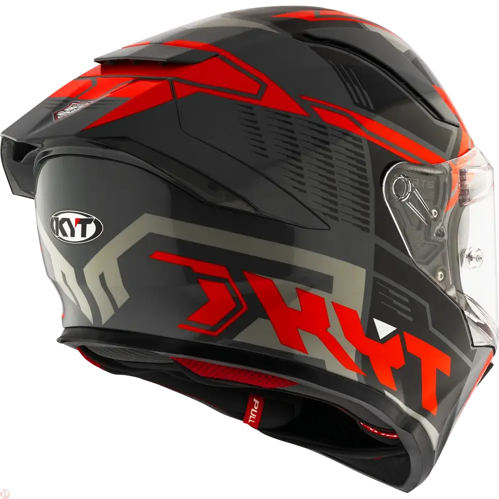 KYT R2R PRO OCTANE RED HELMET 