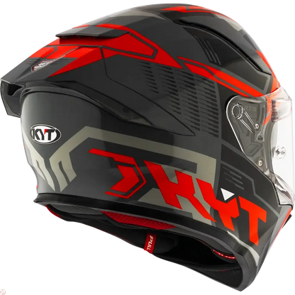 KYT R2R PRO OCTANE RED HELMET 