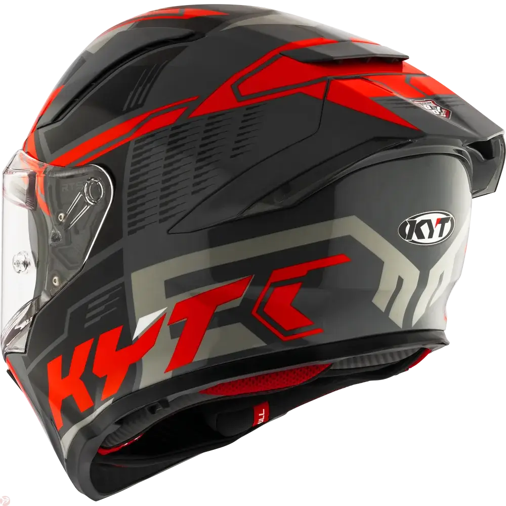 KYT R2R PRO OCTANE RED HELMET 