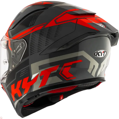 KYT R2R PRO OCTANE RED HELMET 
