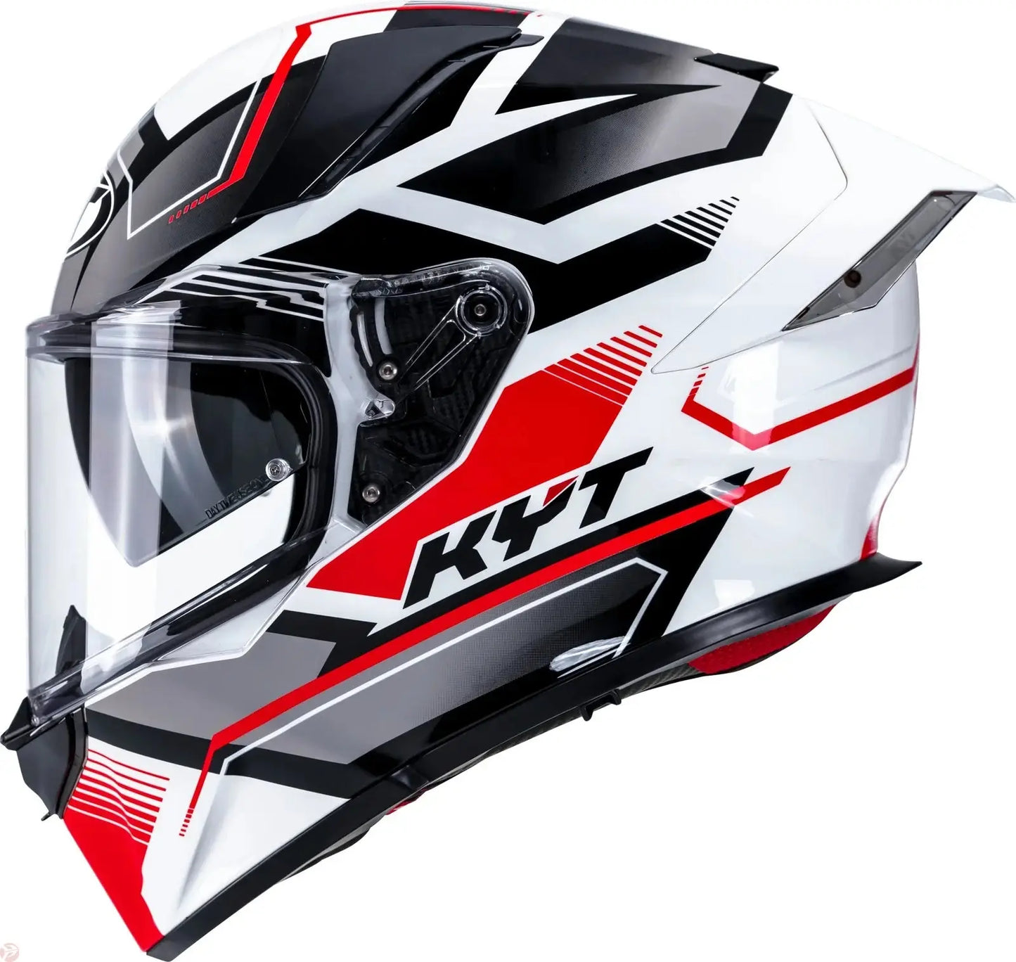 KYT R2R PRO PARSEC WHITE RED HELEMT 