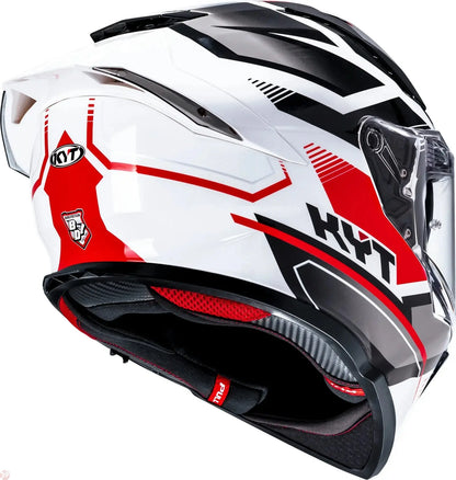 KYT R2R PRO PARSEC WHITE RED HELEMT 