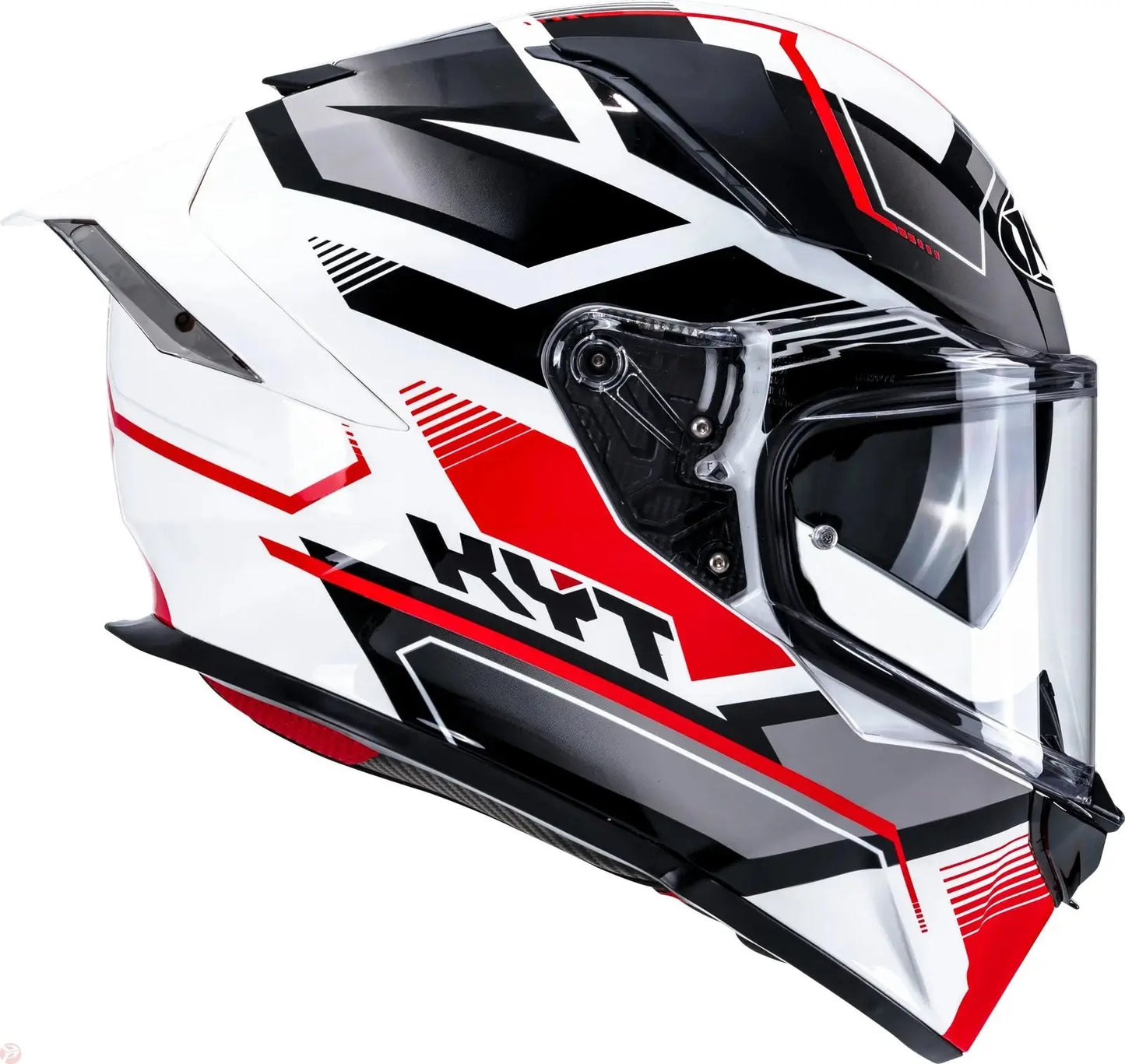 KYT R2R PRO PARSEC WHITE RED HELEMT 