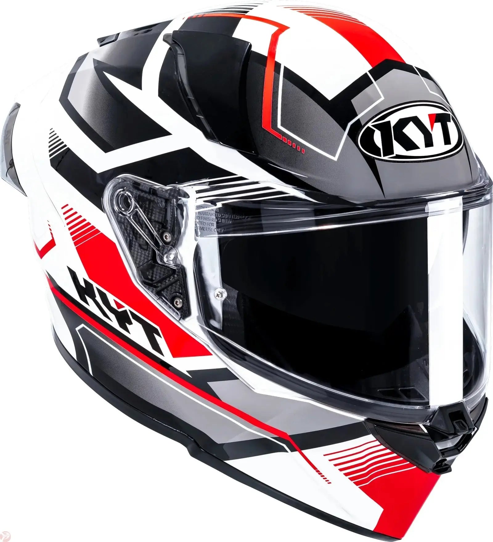 KYT R2R PRO PARSEC WHITE RED HELEMT 