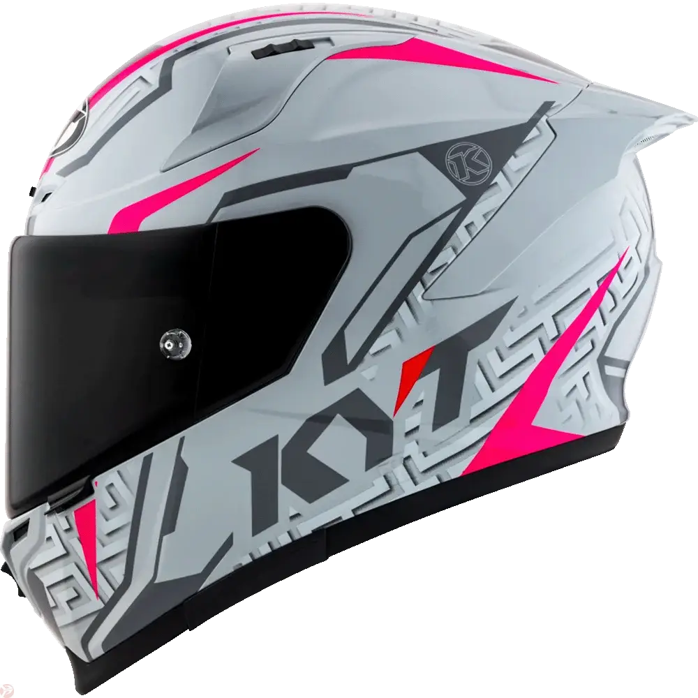 KYT STRIKER SV #02 Asphalt Grey Fuxia Helmet 