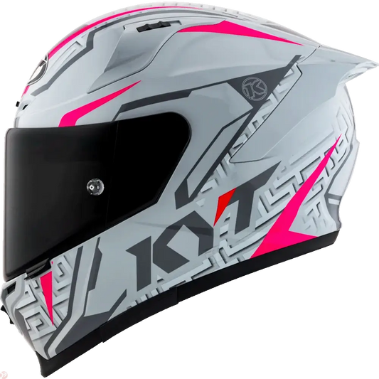 KYT STRIKER SV #02 Asphalt Grey Fuxia Helmet 