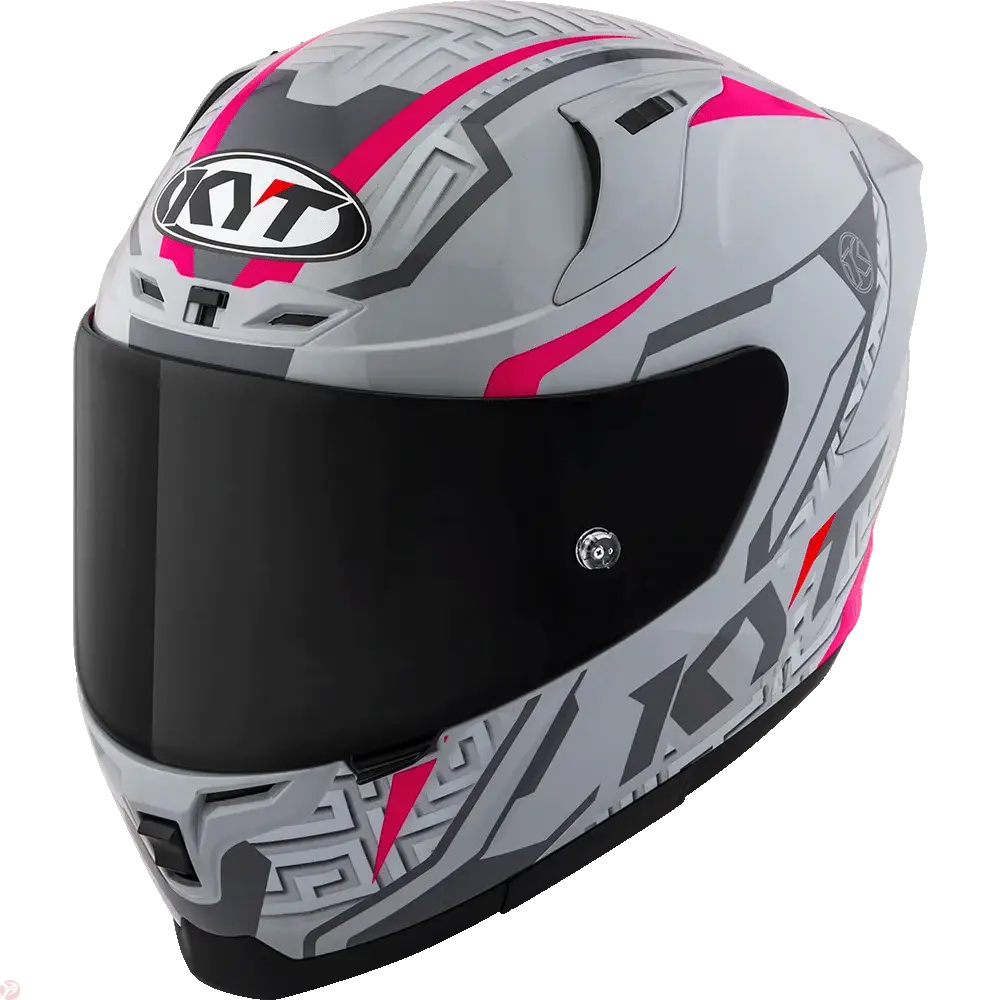 KYT STRIKER SV #02 Asphalt Grey Fuxia Helmet 