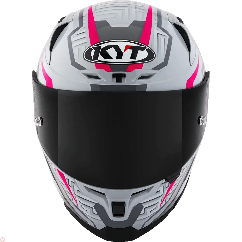 KYT STRIKER SV #02 Asphalt Grey Fuxia Helmet 