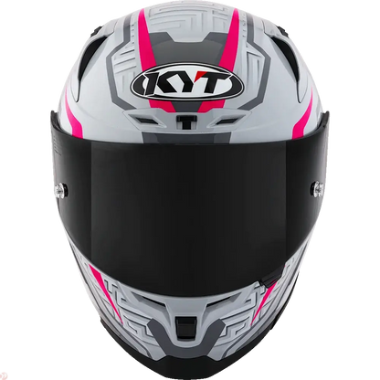 KYT STRIKER SV #02 Asphalt Grey Fuxia Helmet 
