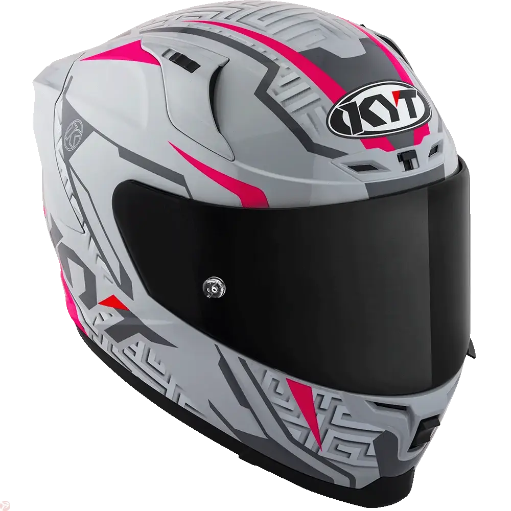 KYT STRIKER SV #02 Asphalt Grey Fuxia Helmet 