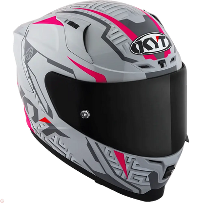 KYT STRIKER SV #02 Asphalt Grey Fuxia Helmet 