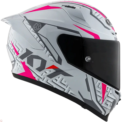 KYT STRIKER SV #02 Asphalt Grey Fuxia Helmet 
