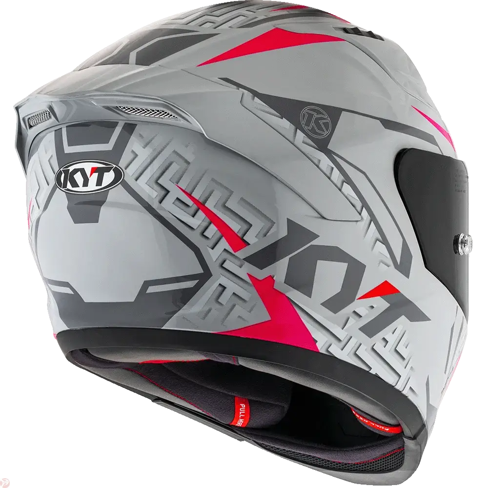 KYT STRIKER SV #02 Asphalt Grey Fuxia Helmet 