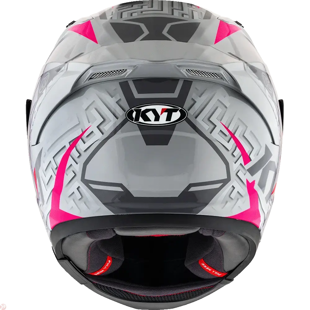 KYT STRIKER SV #02 Asphalt Grey Fuxia Helmet 