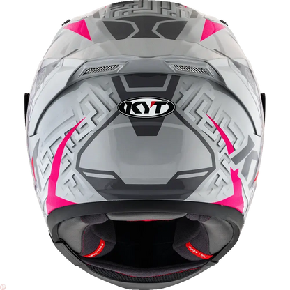 KYT STRIKER SV #02 Asphalt Grey Fuxia Helmet 
