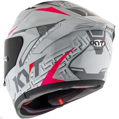KYT STRIKER SV #02 Asphalt Grey Fuxia Helmet 