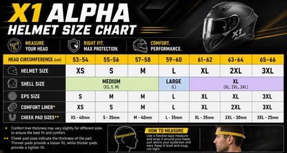 Klim All New X1 Alpha Helmet ECE/DOT 