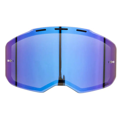 Klim Edge Off-Road Goggle Replacement Lens (Smoke Blue Mirror) 