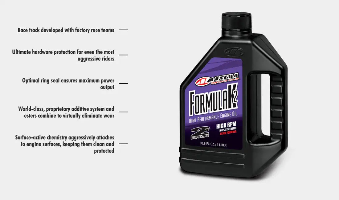 Maxima Oils Two Stroke - 100% Synthetic (Formula K)-1000ml 