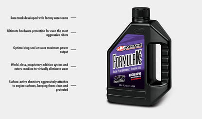 Maxima Oils Two Stroke - 100% Synthetic (Formula K)-1000ml 
