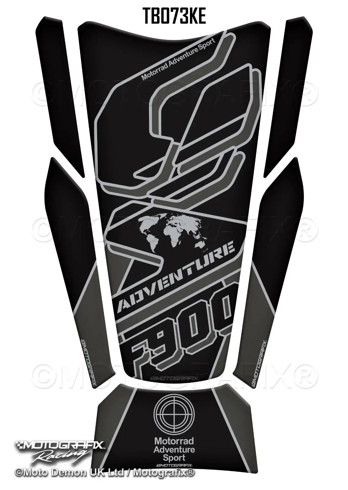 Motografix 3D Gel Tank Pad Protector for BMW F900GS Adventure 2024 - 2025 