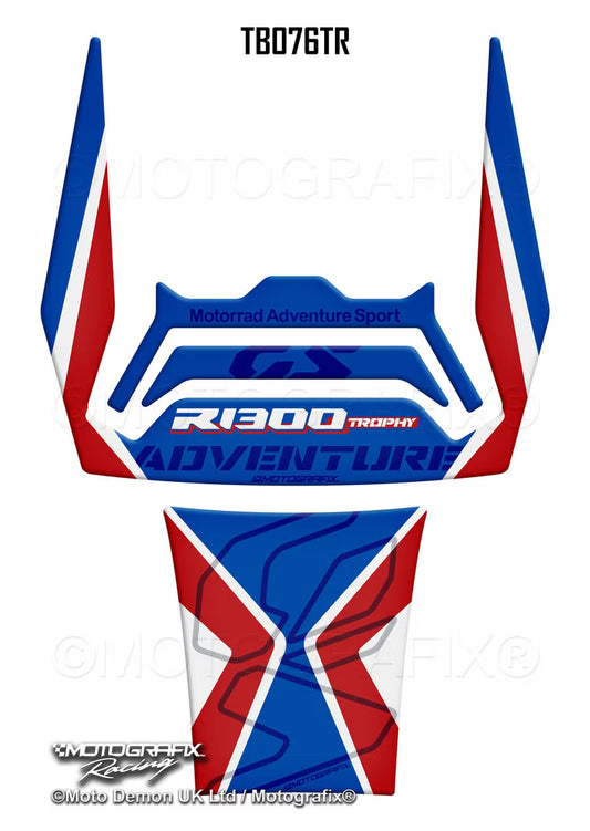 Motografix Motorcycle Tank Pad Protector for BMW R1300GS Adventure Trophy 2024 - 2025 