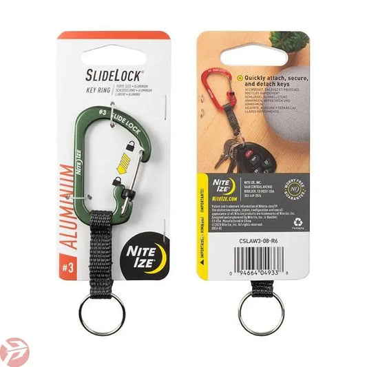 Nite Ize Carabiner Keyring with Slide lock (Alu) Nite Ize