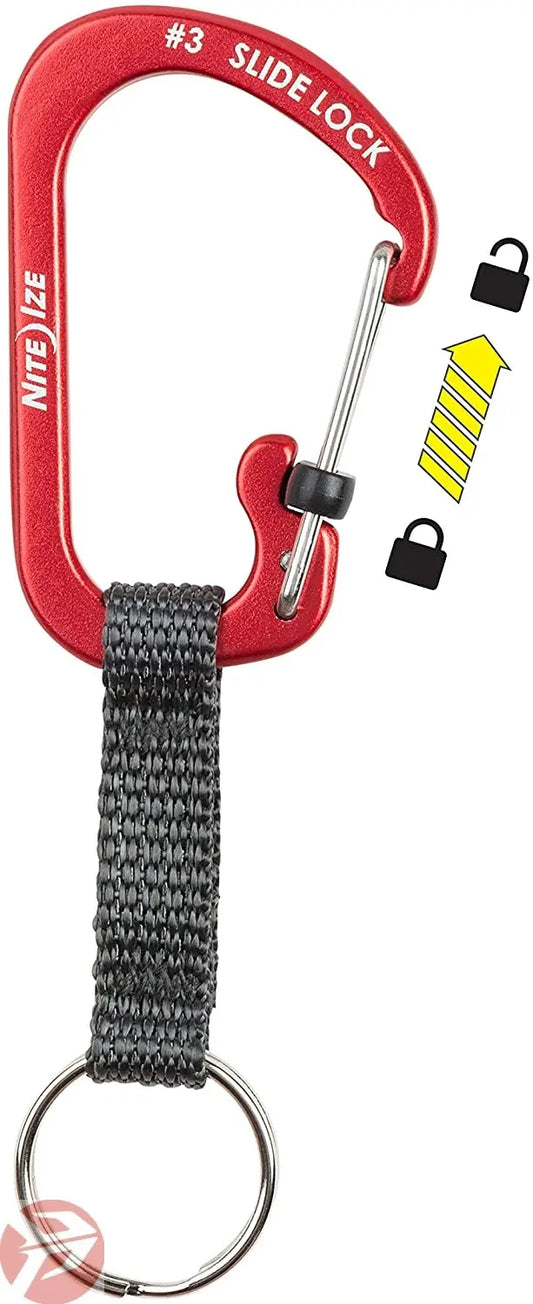 Nite Ize Carabiner Keyring with Slide lock (Alu) Nite Ize