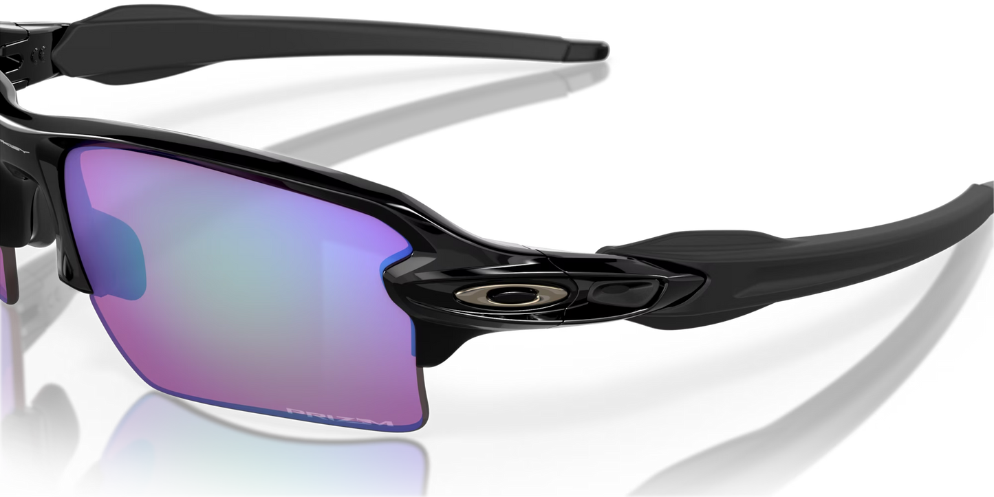 Oakley Flak 2.0 XL Prizm Golf Lenses, Polished Black Frame 