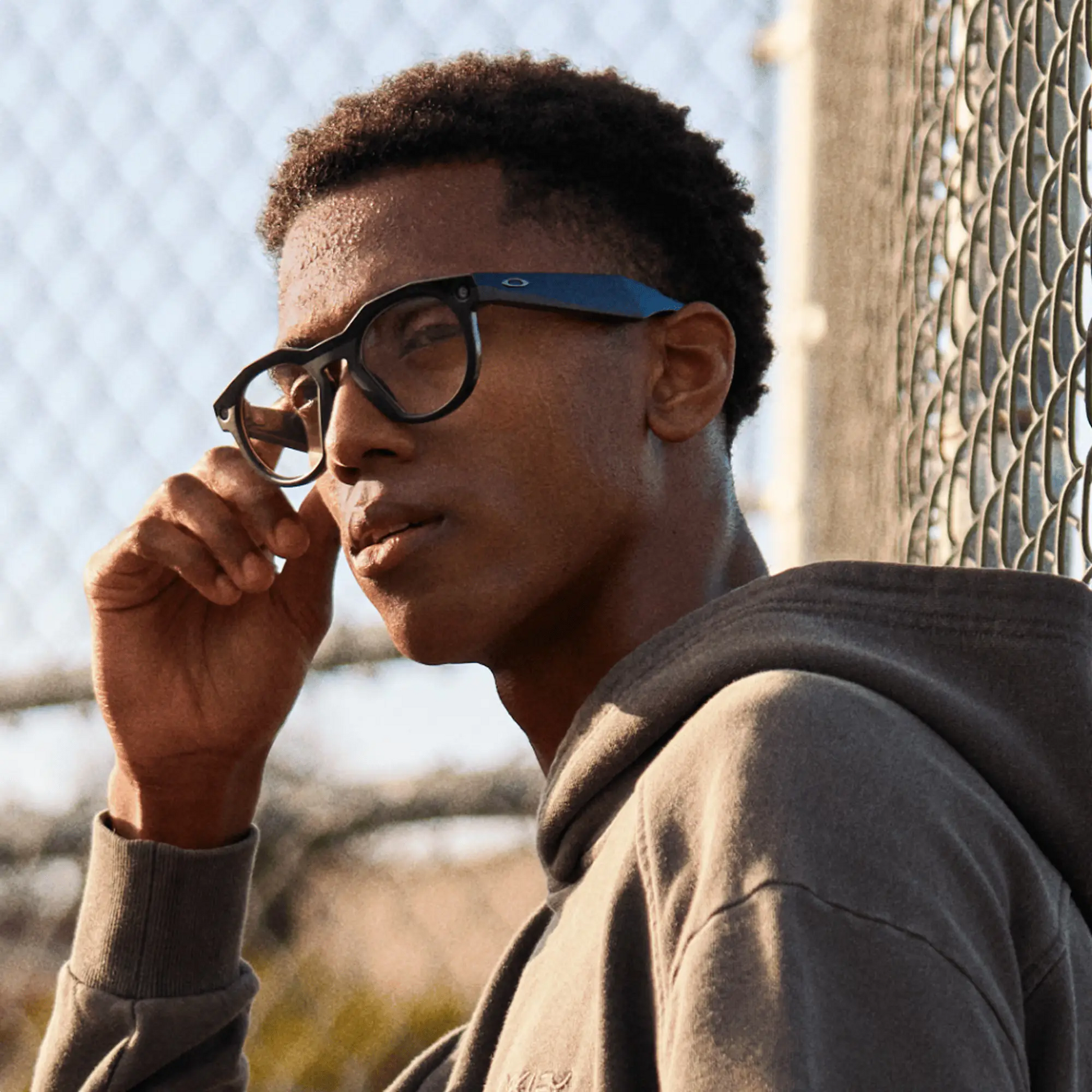 Oakley Meta HSTN Clear Lenses, Black Frame 