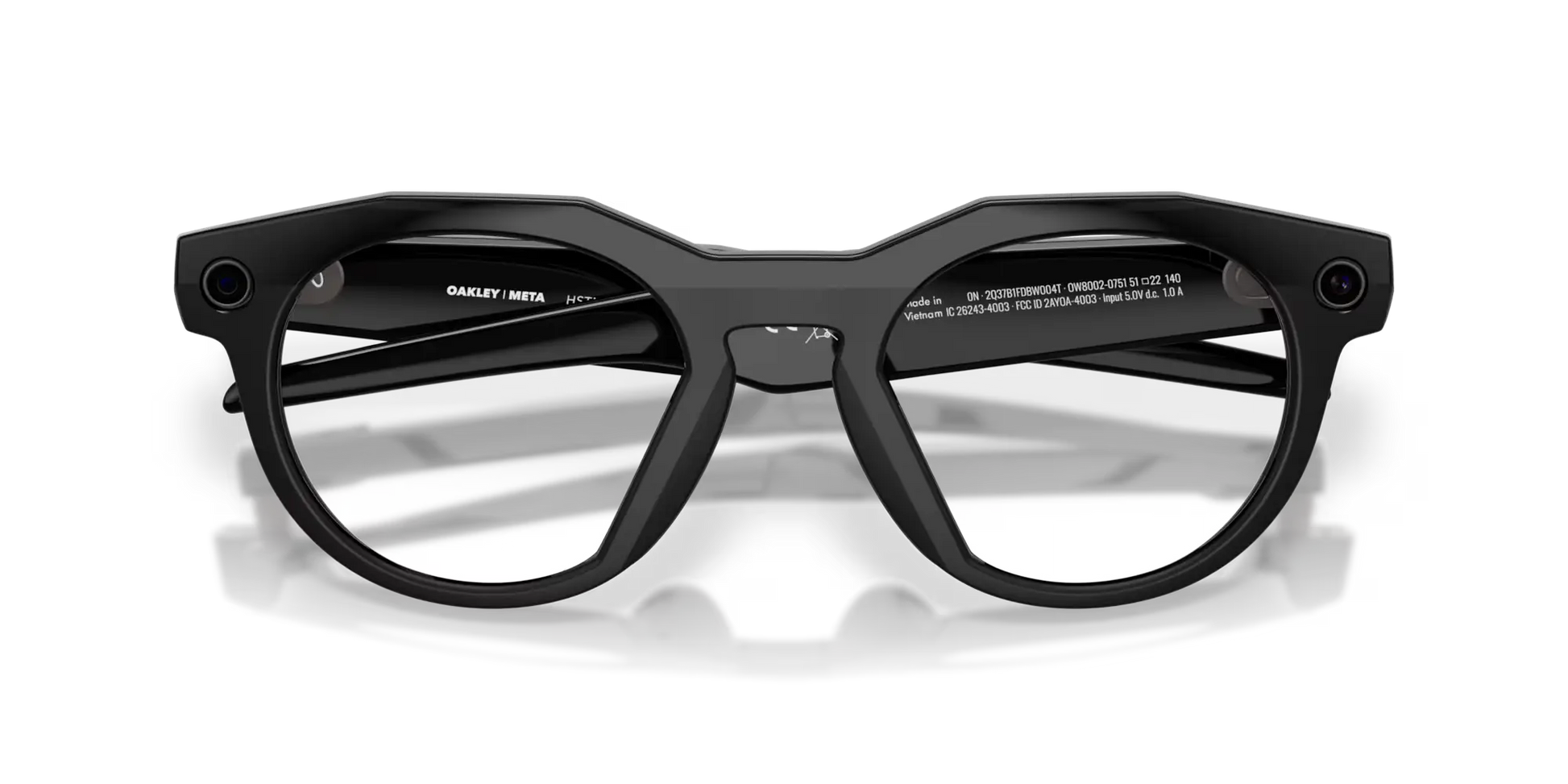 Oakley Meta HSTN Clear Lenses, Black Frame 