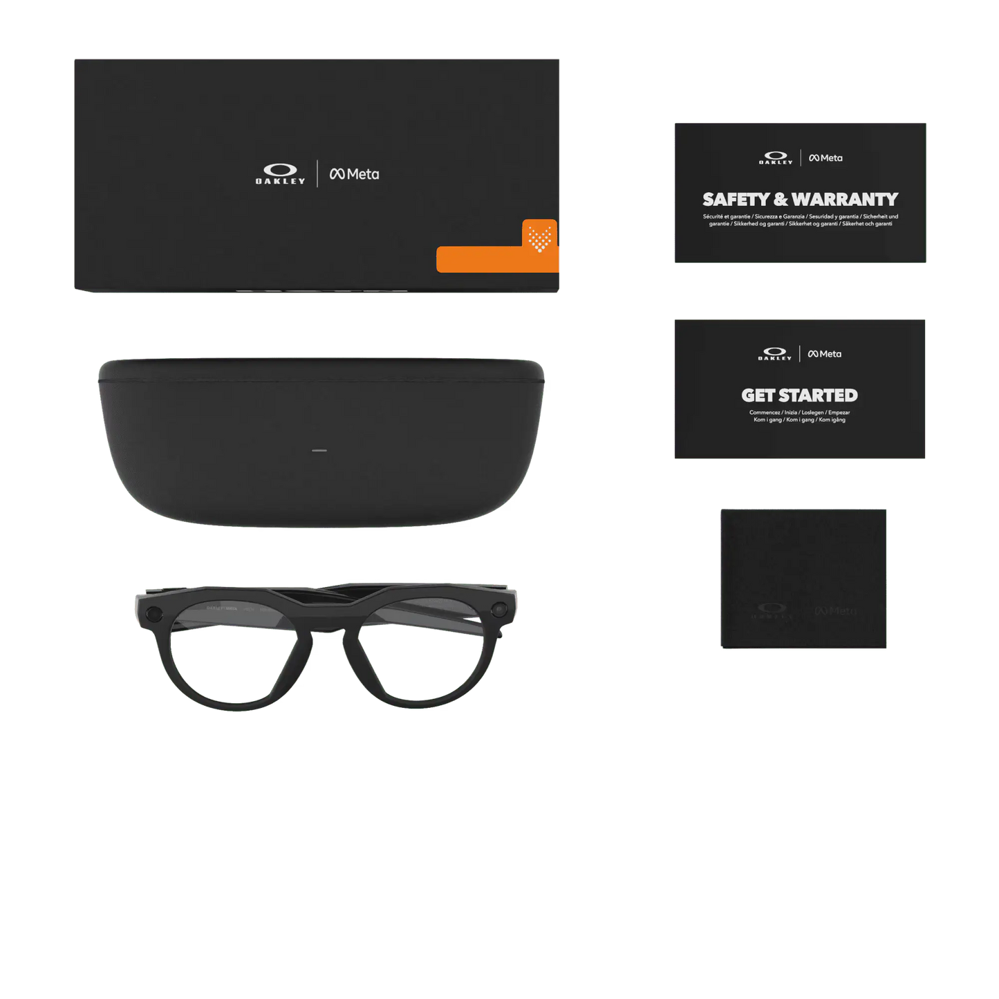 Oakley Meta HSTN Clear Lenses, Black Frame 