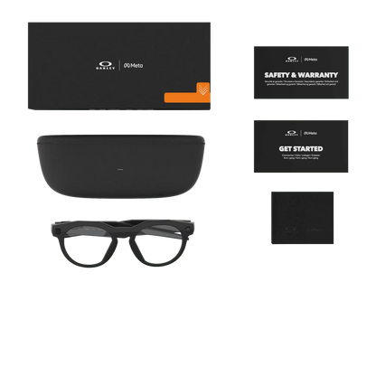 Oakley Meta HSTN Clear Lenses, Black Frame 