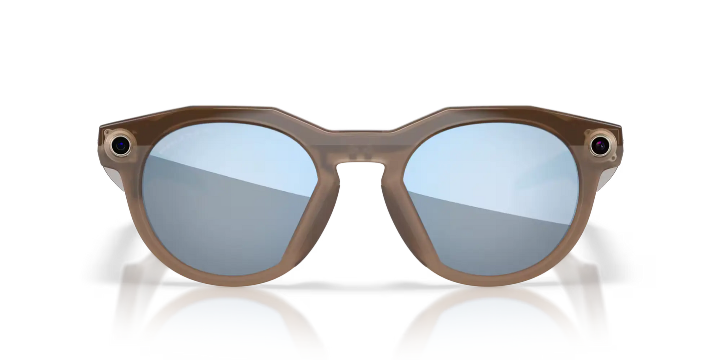 Oakley Meta HSTN Prizm Deep Water Polarized Lenses, Brown Smoke Frame 