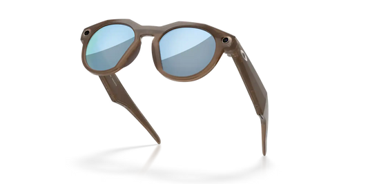 Oakley Meta HSTN Prizm Deep Water Polarized Lenses, Brown Smoke Frame 