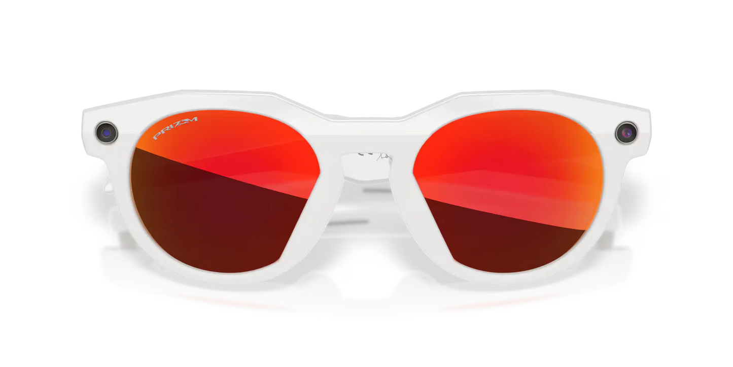 Oakley Meta HSTN Prizm Ruby Lenses, Warm Grey Frame 
