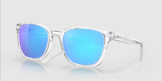 Oakley Ojector Prizm Sapphire Lenses,  Polished Clear Frame 