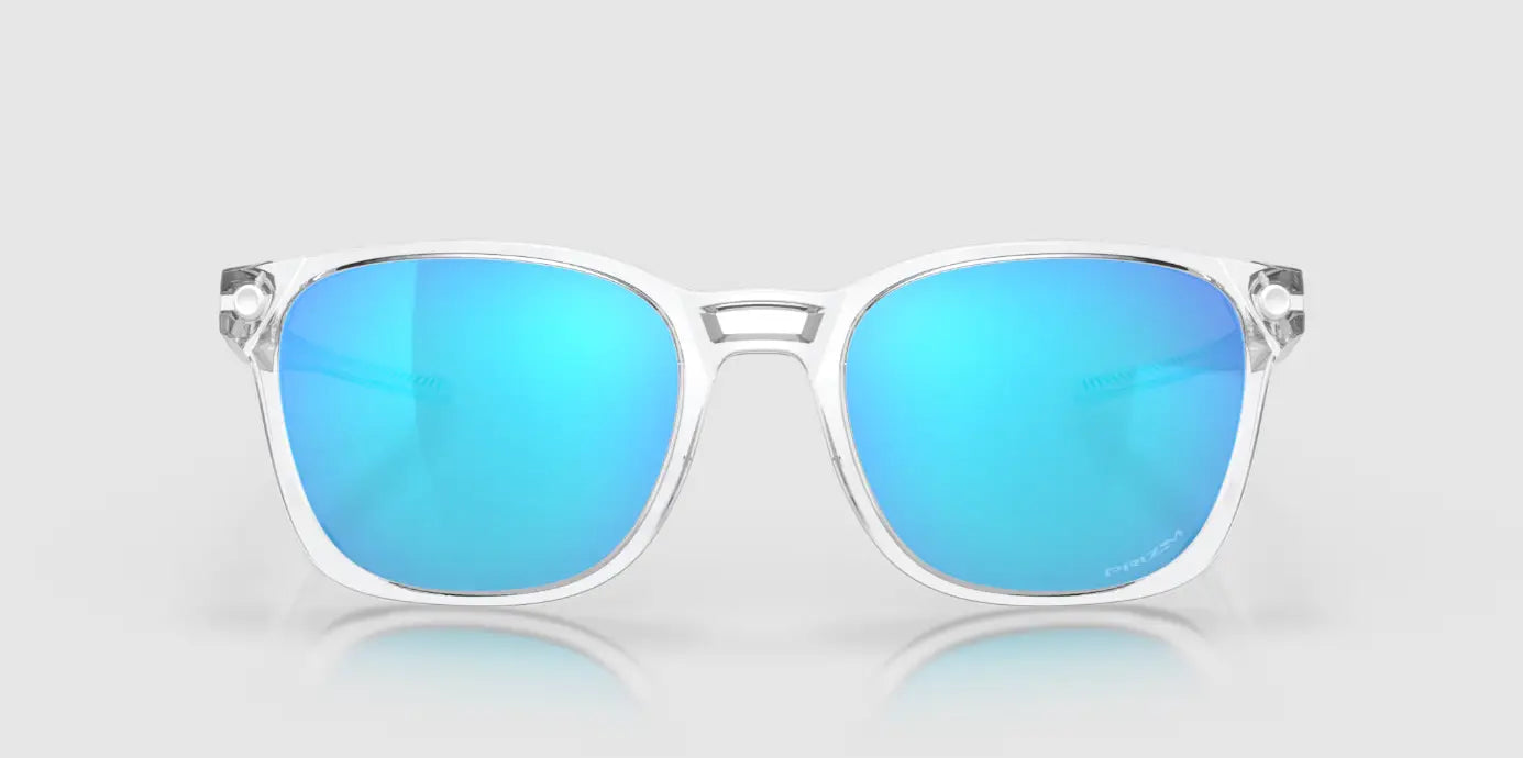 Oakley Ojector Prizm Sapphire Lenses,  Polished Clear Frame 