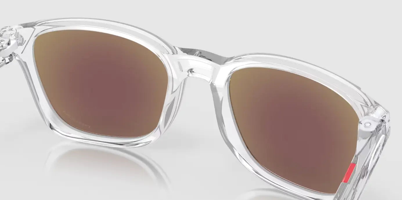 Oakley Ojector Prizm Sapphire Lenses,  Polished Clear Frame 