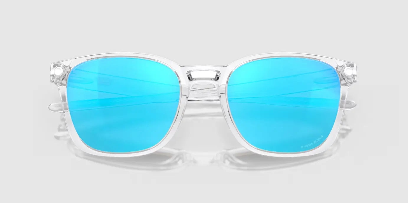 Oakley Ojector Prizm Sapphire Lenses,  Polished Clear Frame 
