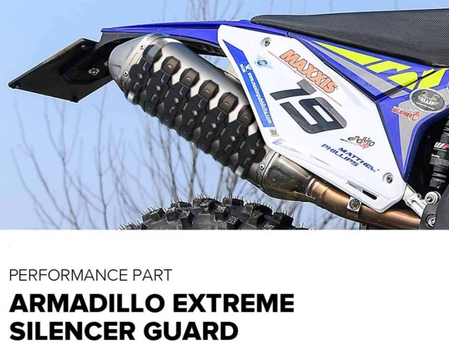Polisport Armadillo Extreme Silencer Protector – Max Dia 130mm (Black) 