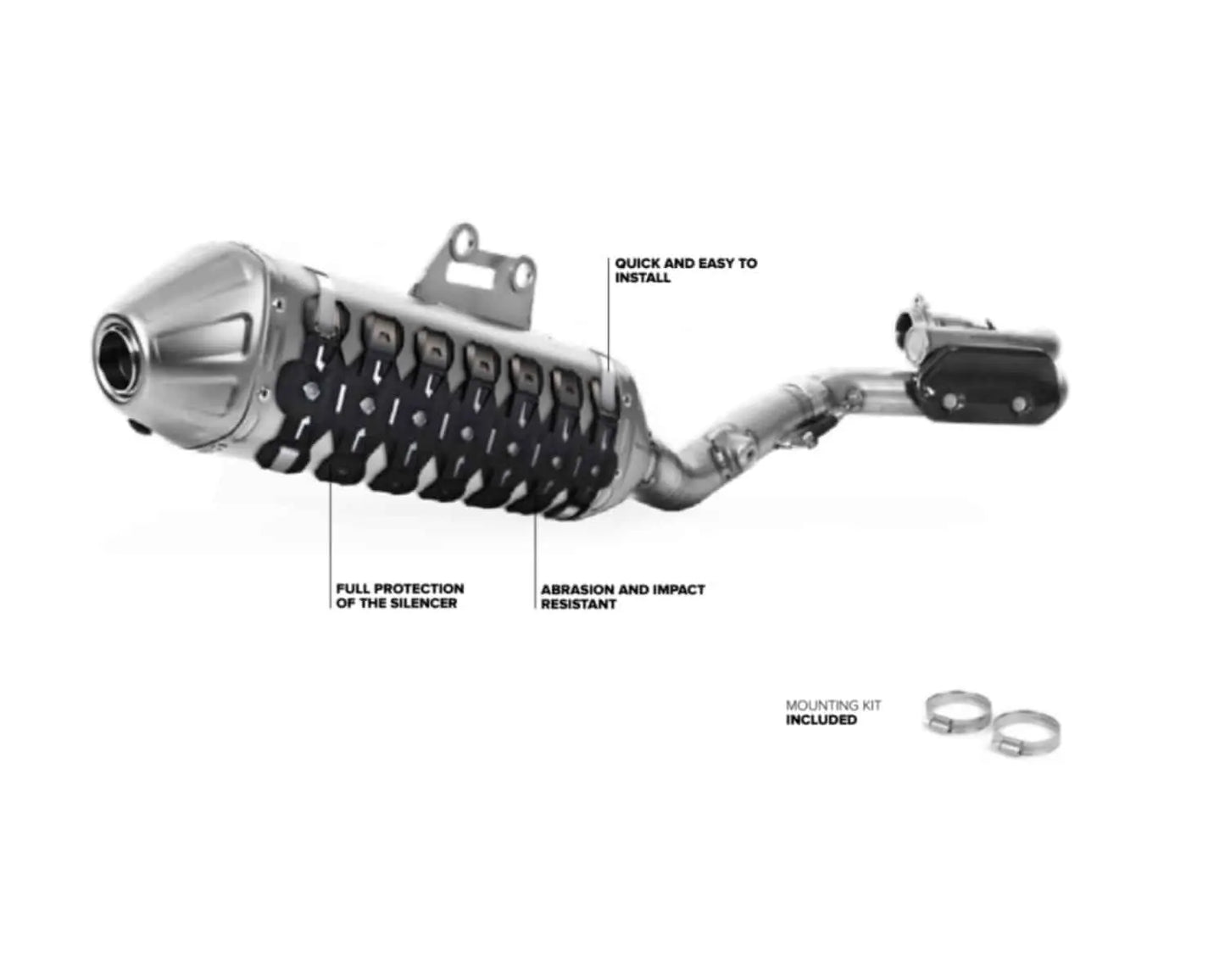 Polisport Armadillo Extreme Silencer Protector – Max Dia 130mm (Black) 