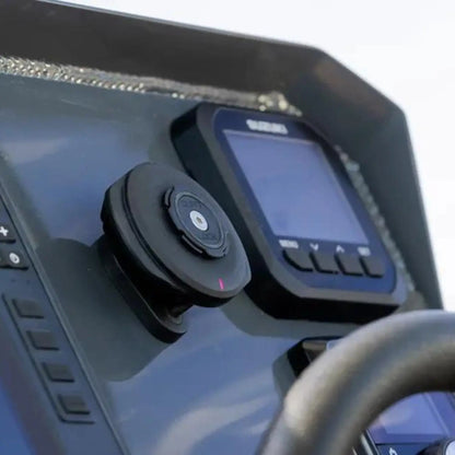 Quad Lock 12V-24V Waterproof Wireless Charging Head - Hardwired, IP67 Rated, Fast Charging, Secure Phone Mount 