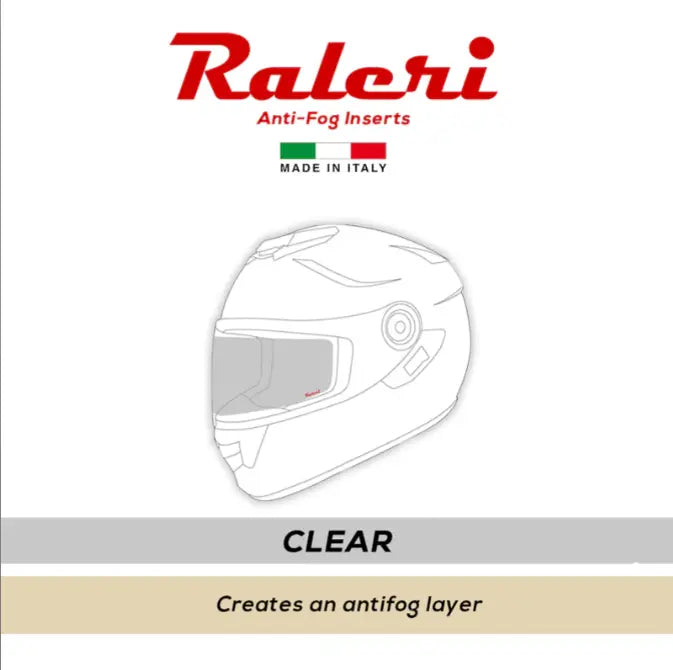 RALERI Anti Fog Clear Insert for Helmets 