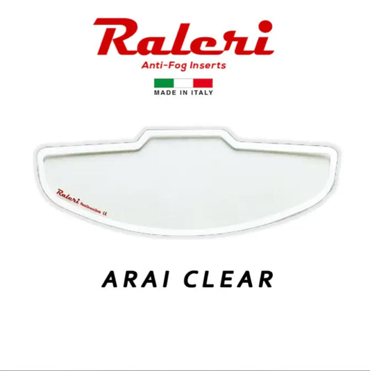 RALERI Anti Fog Insert for ARAI Helmets- Clear 