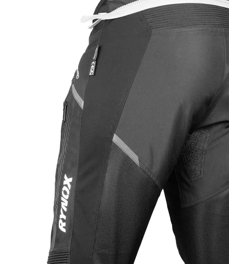 RYNOX TORNADO PRO PANTS - CE CERTIFIED CLASS A- BLACK 