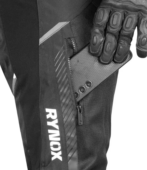 RYNOX TORNADO PRO PANTS - CE CERTIFIED CLASS A- BLACK 
