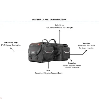 Rynox  Waterproof Optimus Saddlebags 75L 
