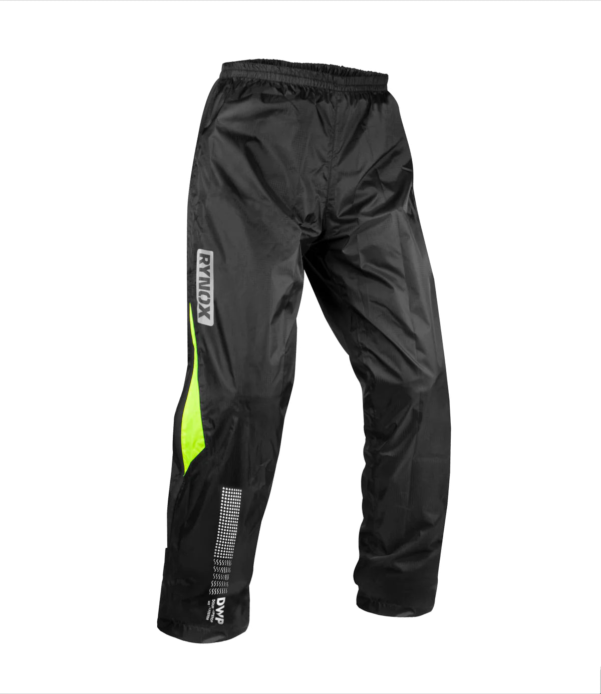 Rynox H2GO Pro Rain Pants (Black Hi Viz Green) Rynox