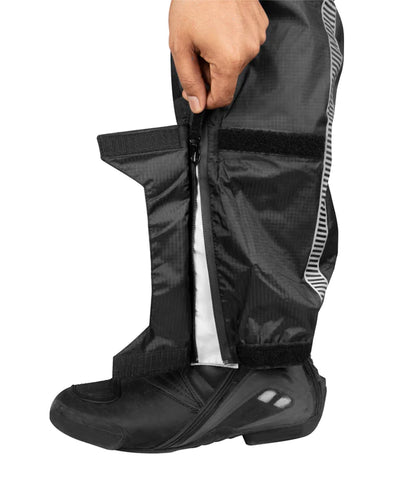 Rynox H2GO Pro Rain Pants (Black Hi Viz Green) Rynox